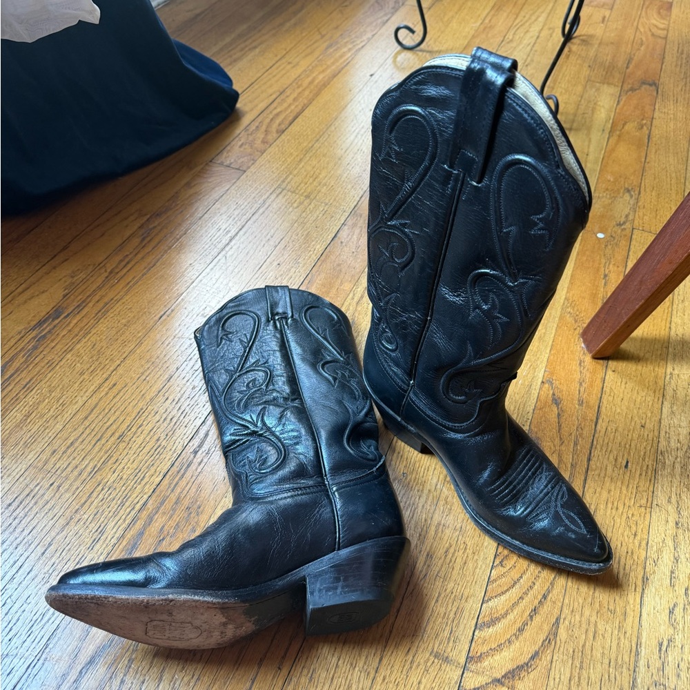 Dan Post Leather Cowboy Boots 6.5 M